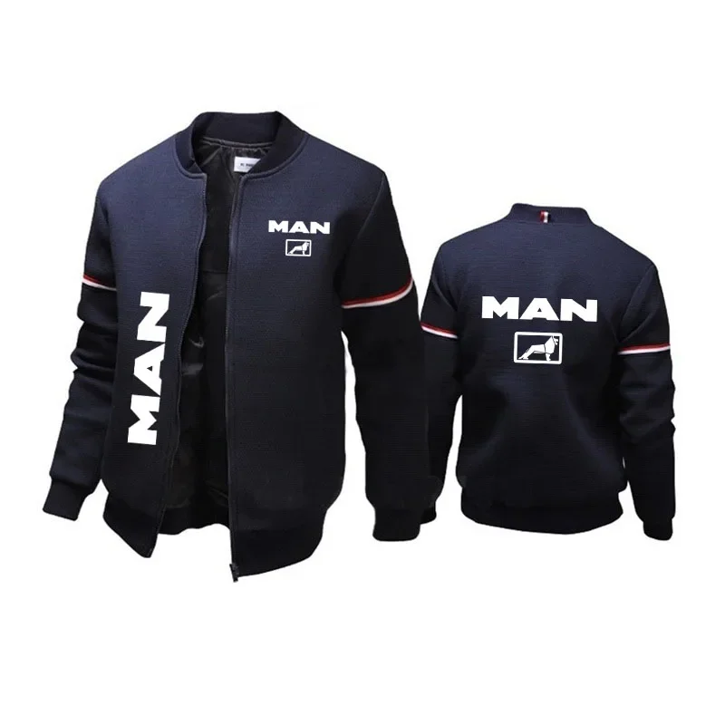 Truck MAN New cotton Zip jacket sweatshirt for men High Quality Sportswear Spring Autumn comfortable fashion Baseball jacket