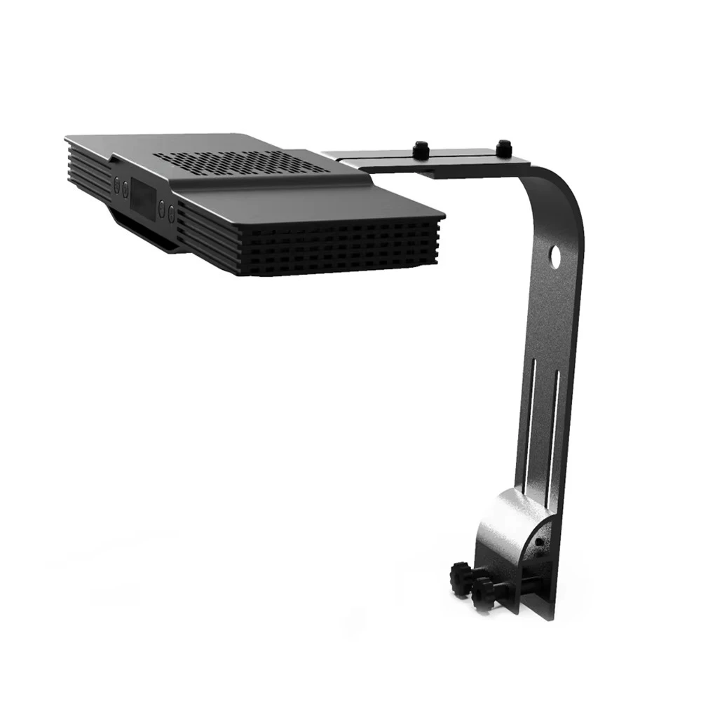 Touch Control Dimmable Timer Digital Screen 75W LED Aquarium Light Sunrise Sunset for Coral Reef Fish Saltwater Tank