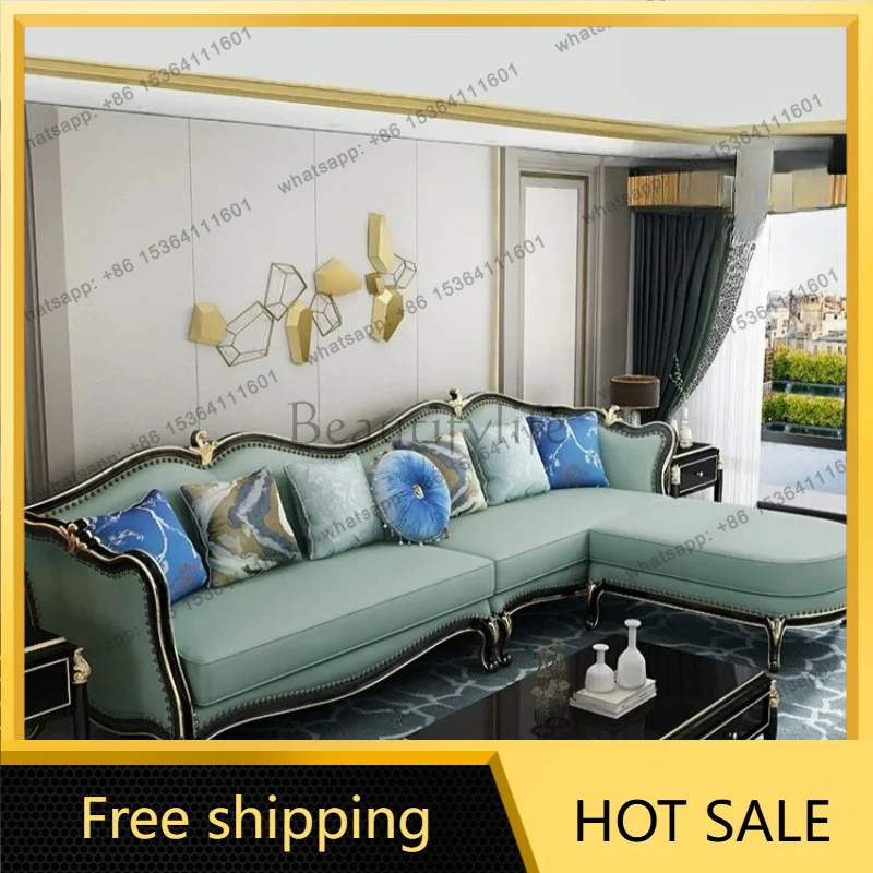 LJY Sectional Hotel European Sofa Lounge Individual Adults Sleeping European Sofa Large Side Tables Divano Sottovuoto Room Furni