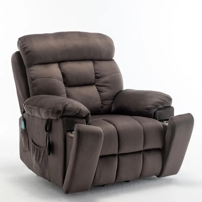 26in Extra Wide Recliner Chair for Big Man 400lbs, Oversized Power Lift Chair with Heat and Massage Hidden Cup Holder