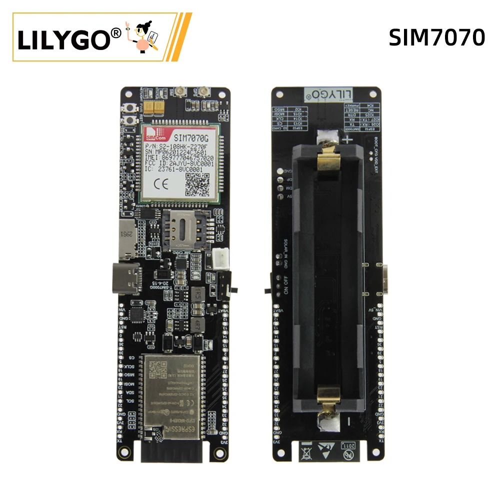 

LILYGO® TTGO T-SIM7070G ESP32 SIM Development Boards, Support LPWA Cat-M/Cat-NB/GPRS/EDGE, WIFI Bluetooth Module For Arduino