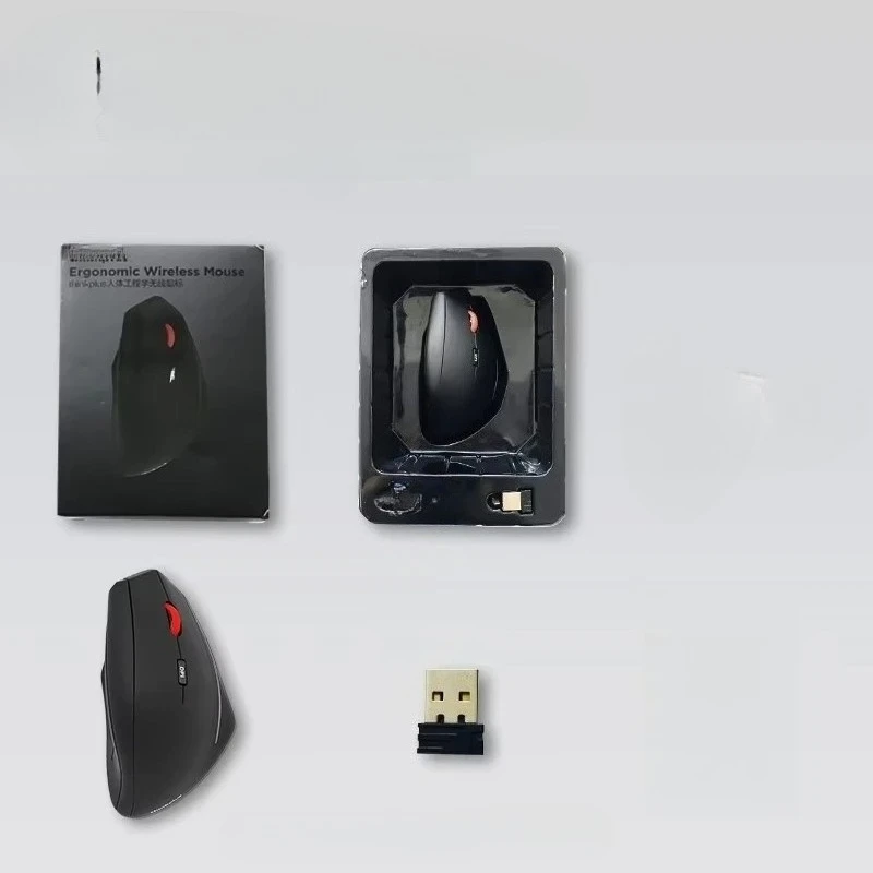 Mouse Ergonomics Vertical Office Wireless Mouse For Lenovo Thinkplus Large Hand