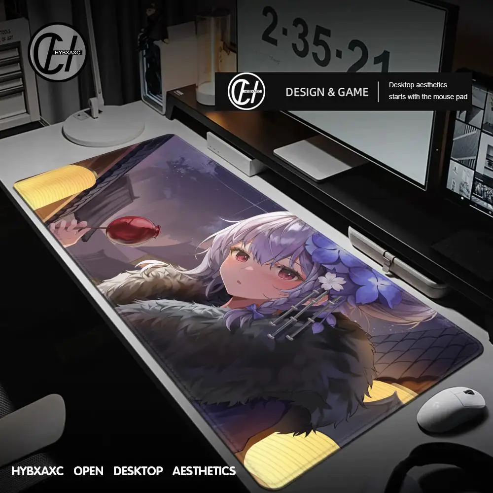 

Blue Archive Kurotate Haruna Mouse Pad Cute HD Desk Pad Extended Gaming Keyboard Mats Large 100x50cm XXL Gamer Mousepad