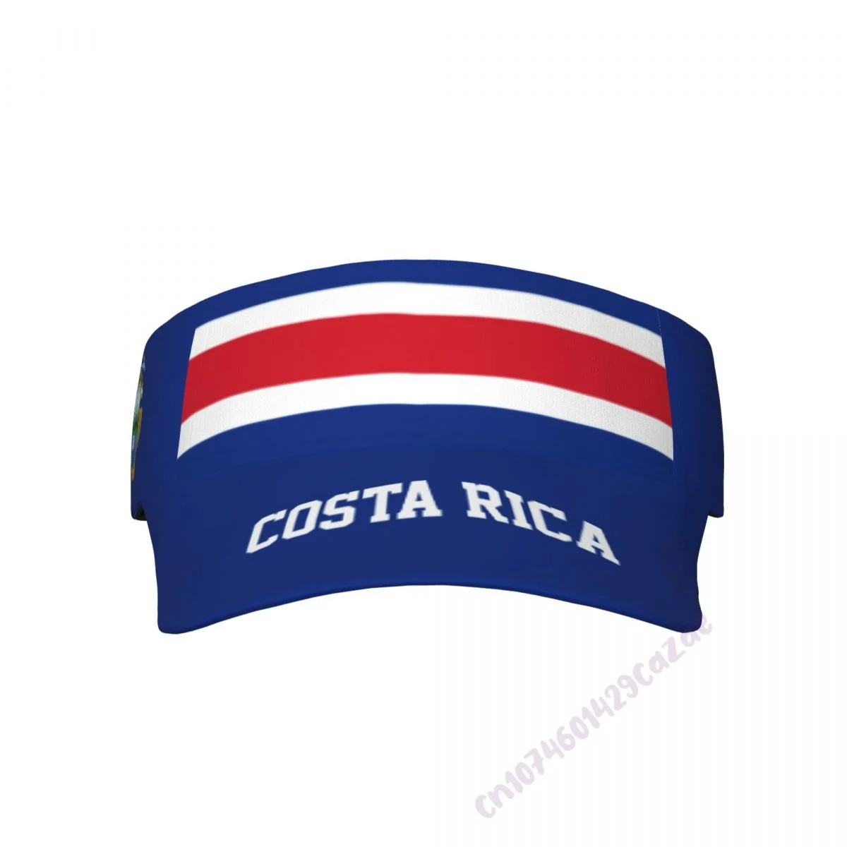 Costa Rica Flag Sunscreen Visor Cap Adjustable Breathable Sun Hats Unisex Sports for Beach Golf Tennis Outdoor