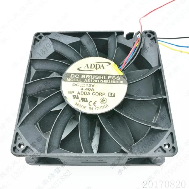 C for    ADDA AS12012HB389B00 12038 DC12V 4.4A 12CM 4-Wire PWM Cooling Fan