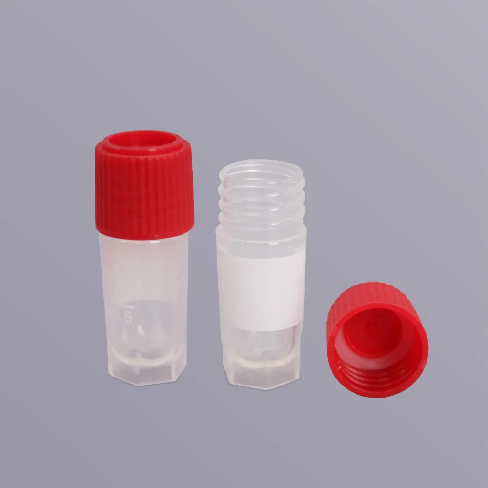 50PCS  1.0ml 1.8ml 5.0ml  Cryogenic Vial, Cryotube External Thread  Internal thread，sterile