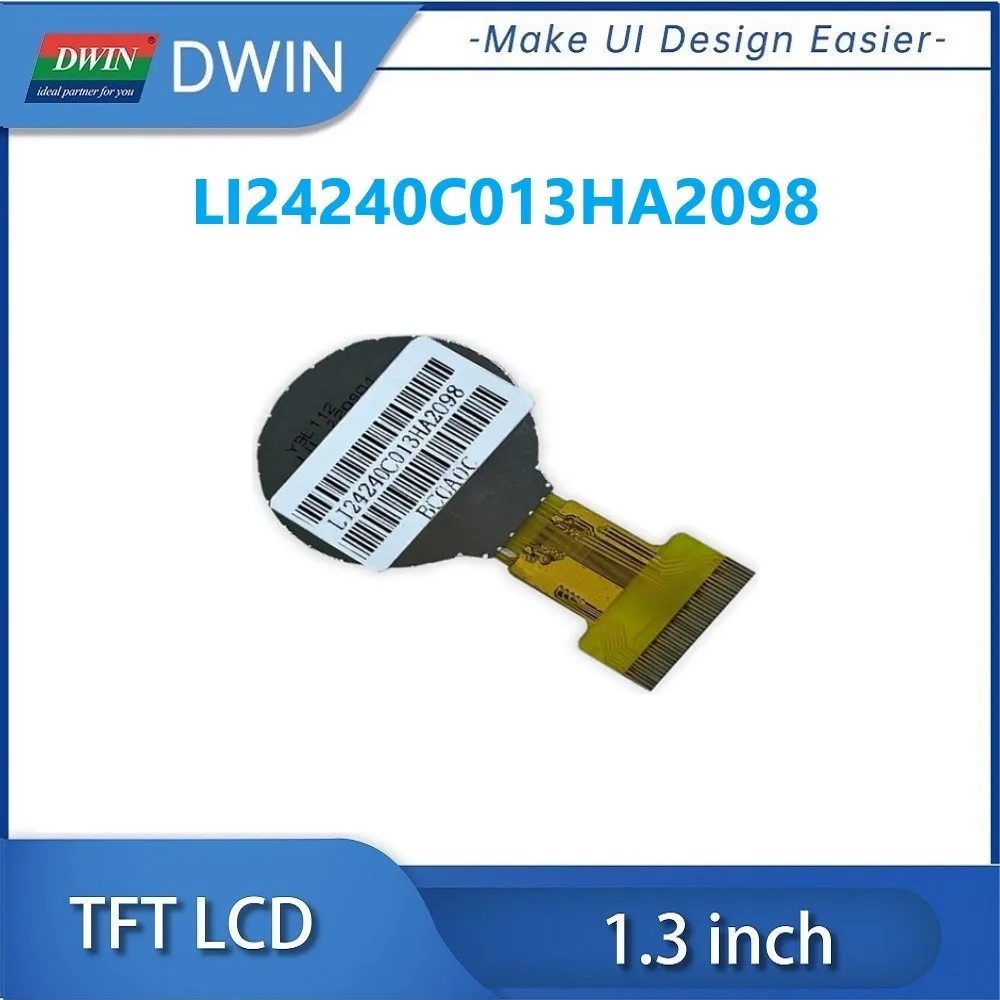 Modulo LCD TFT IPS circolare da 1.3 pollici DWIN 240x240 200nit RGB 18bit GC9A01A schermo LCD IC