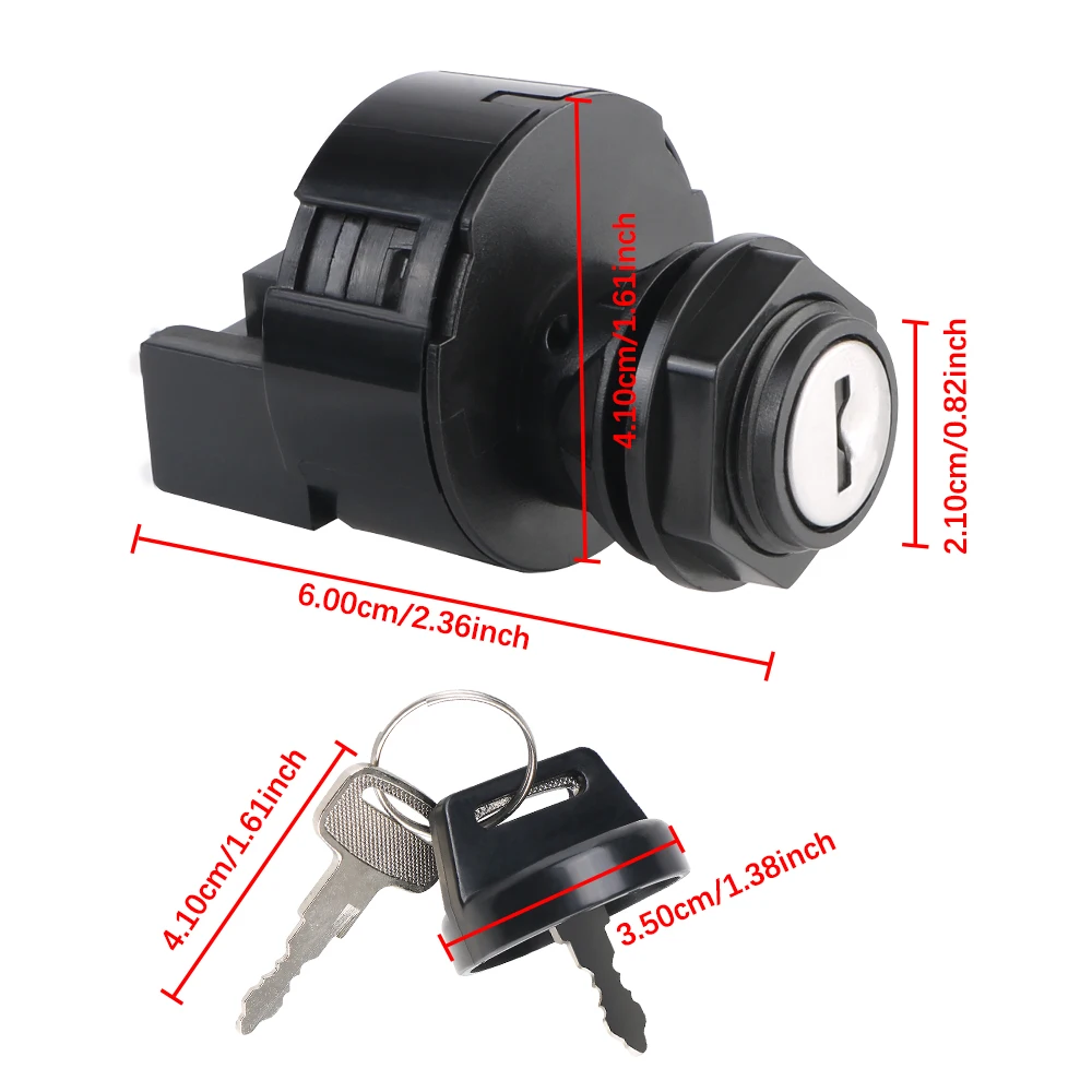 ATV Ignition Key Switch Start Engine Lock 6-Pin Set