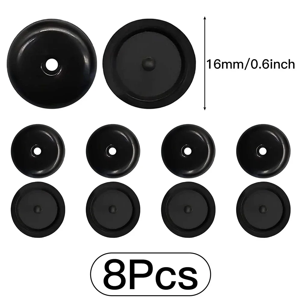 Kit Button Clip High-quality Materials 4 Pcs Black Button Buckle Seat Belt Fit Stopper Kit Black Wholesale Portable