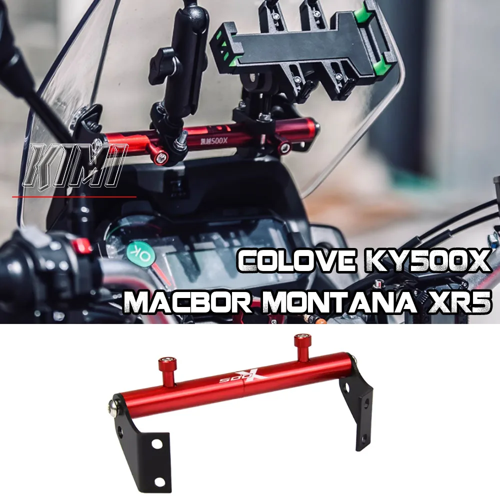 

For Colove KY500X KY 500X Macbor Montana XR5 XR 5 Motrocyle Phone Holder Navigation Bracket GPS Smartphone Holder