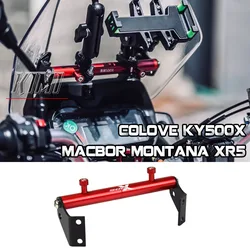 For Colove KY500X KY 500X Macbor Montana XR5 XR 5 Motrocyle Phone Holder Navigation Bracket GPS Smartphone Holder