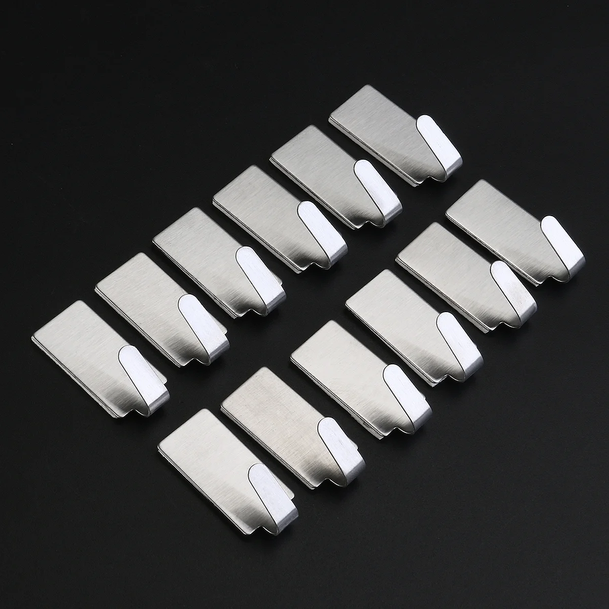 ไม้แขวนติดผนังแบบตะขอแขวนผ้าขนหนูซับสแตนเลสแบบติดกาวอย่างดีสำหรับแขวนห้องครัวห้องนอนห้องน้ำอุปกรณ์เสริม