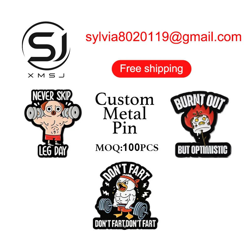 Custom Painted Badges Bulk | Animal Sports Text Graphic Club Company Pins