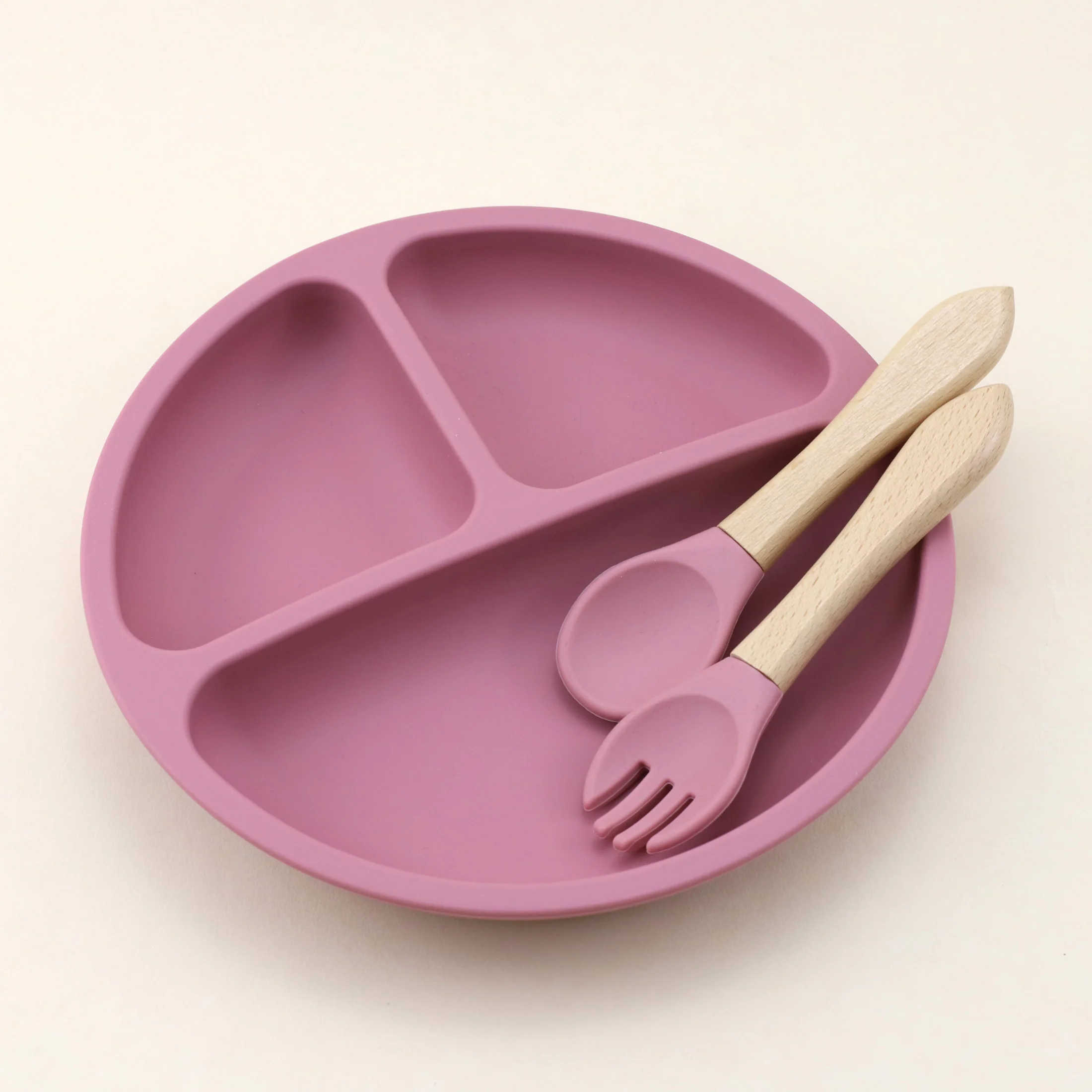 Plato de silicona de grado ali - Baby Food Utensils Set reseña y precio