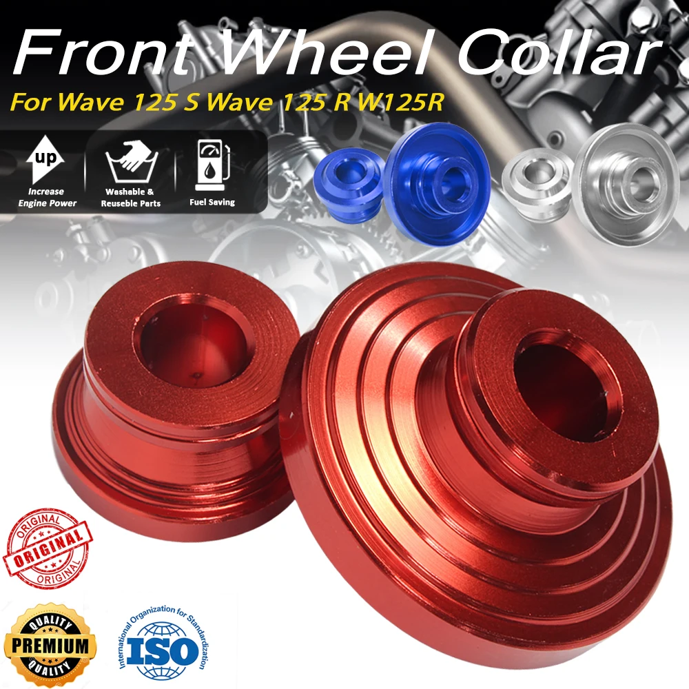 

Front Wheel Axle Collar Bush for Hon Da Wave 125 S R W125R, Motorcycle Replacement Repair Parts, 100% Brand New