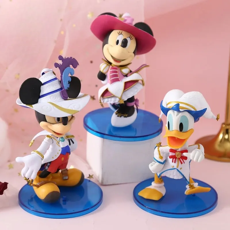 

Disney 3pcs Dress Mickey Minnie Mannequin Model Creative Donald Duck Home Room Living Room Desktop Decorations Decorations Gifts