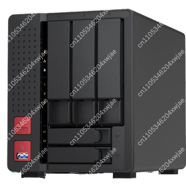 Solución de almacenamiento de datos multibahído de diseño portátil de almacenamiento conectado en red compacta TS-564-8G