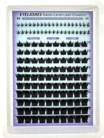 Wispy Lash Clusters with Spikes Salon-Like Eyelash Clusters DIY D Curve Cluster Eyelash Extensions Full Spiky Individual Lashes