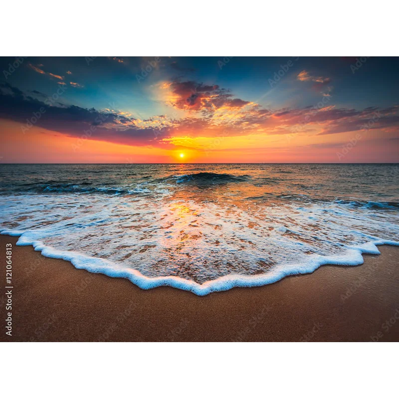 Tropical Sea Beach Palms Tree Photography Background Natural Scenic Photo Backdrops Photocall Photo Studio HHB 08
