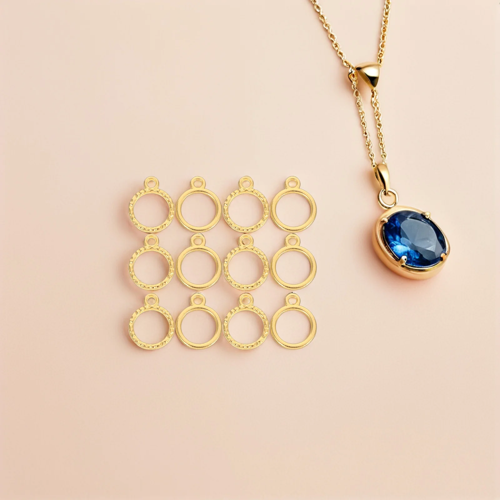 100 قطعة إطارات الراتنج الصغيرة لصنع المجوهرات المعلقات الحافة المجوفة Diy بها بنفسك لوازم الحرفية Uv الراتنج متوافق سبائك الزنك إطار صغير #1