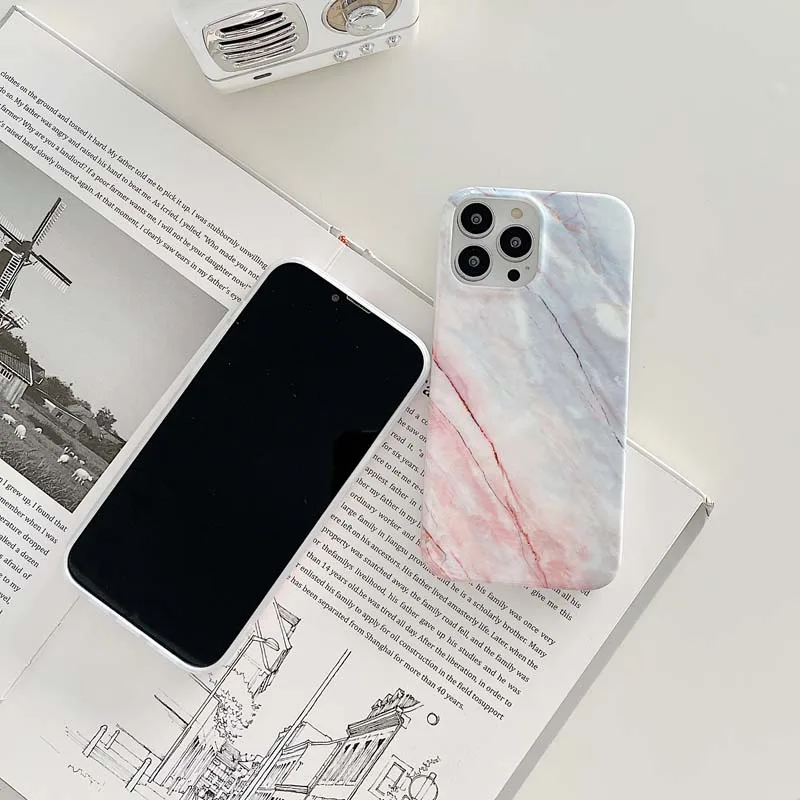 Luksusowa marmurowa osłona ochronna na iPhone 7 8 Plus Se 2020 X XR XS Max Anti Knock Case na iPhone 11 12 13 Mini 14 Pro Max Shell