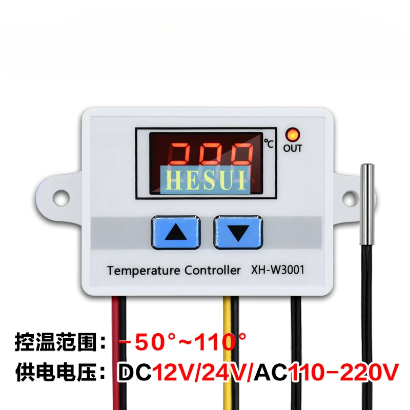 XH-W3001 digital thermostat Temperature control switch microcomputer digital display controller 0.1 degrees