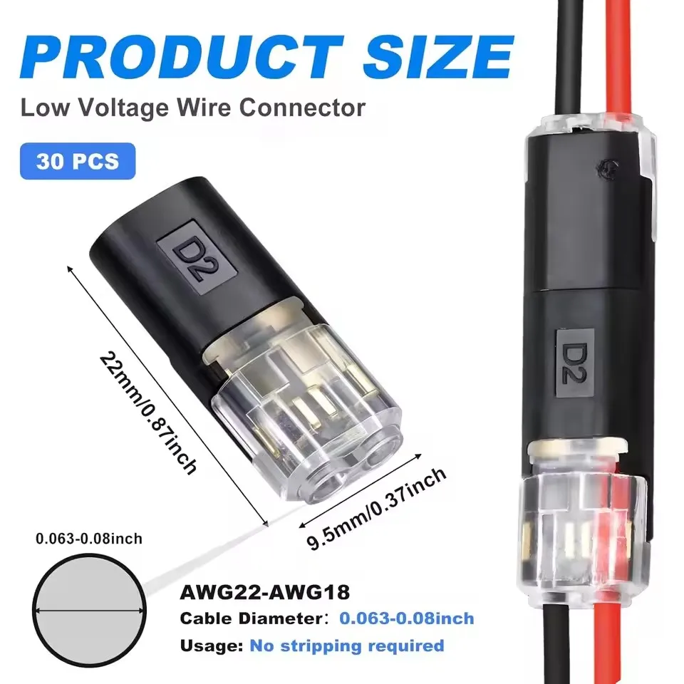2 Pin Way Plug Waterproof Electrical Connector Car Wire Cable Automotive Electrical Connector Strip Terminal Connection NEW - view 5
