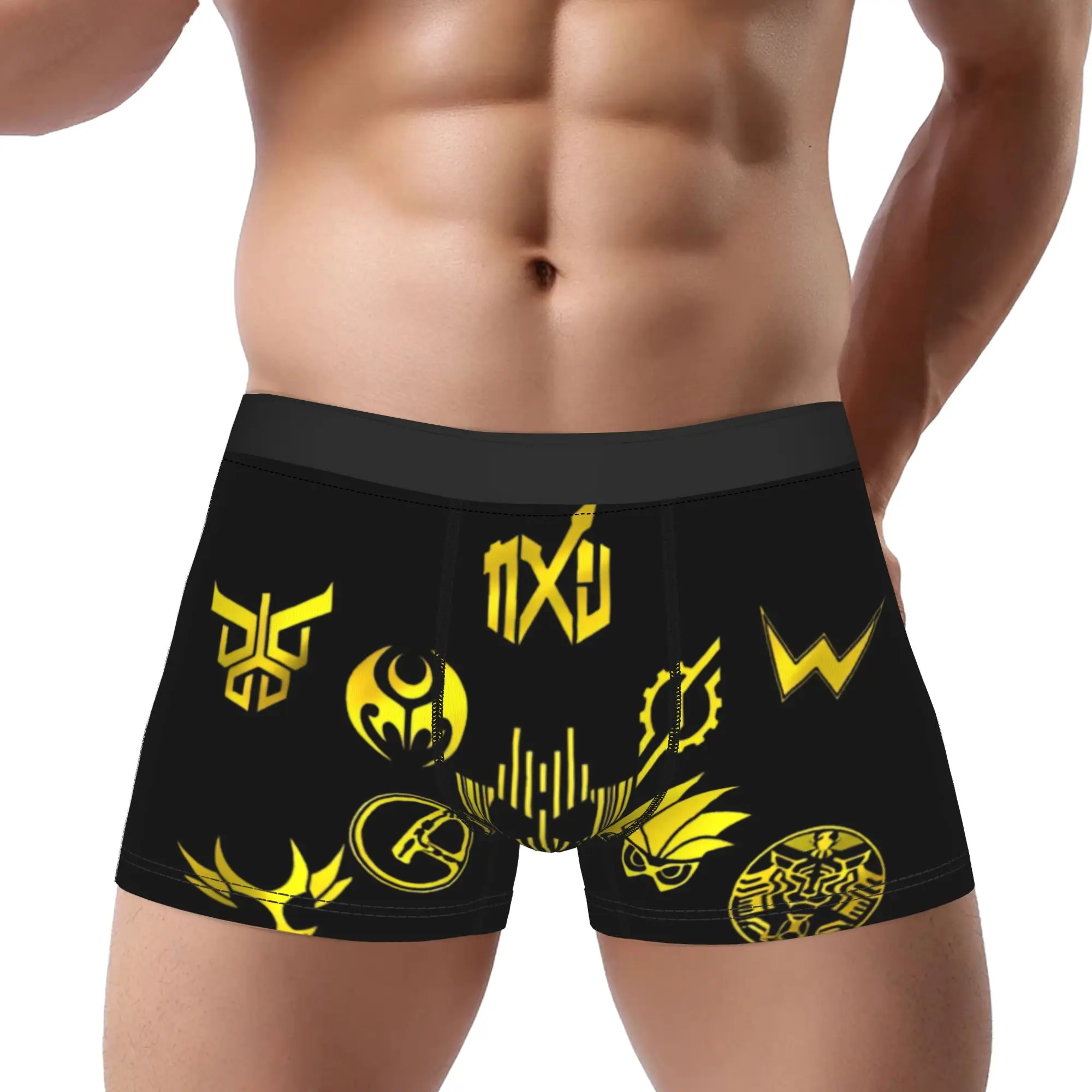 Bandai  boxers Kamen Rider Zi O  GrandZi O Emblem Underpants Breathbale Panties Male Underwear Print Shorts Boxer Briefs