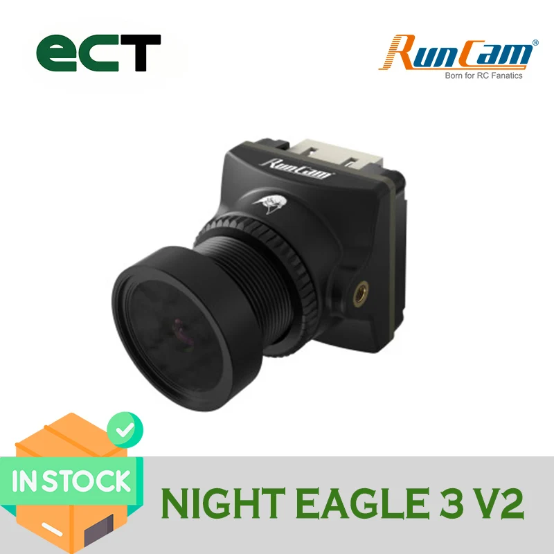 

RunCam Night Eagle 3 V2 1500TVL 8.5g Ultra Light FOVD NTSC/PAL CMOS FPV Starlight Night Vision Camera for FPV RC Drone