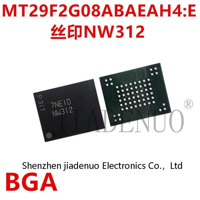 (2-5pcs)100% New MT29F2G08ABAEAH4:E Silkscreen NW312 patch BGA63 flash memory chipset