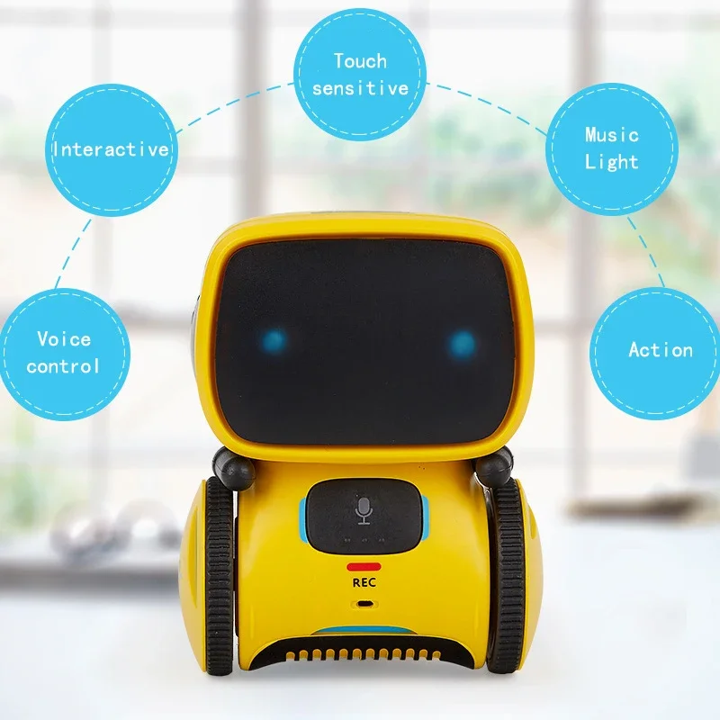 Voice Remote Control Smart Robots Rc Electric Toy for Kids Boys 2 To 4 Years Old Girls Children Gift Touch Sensing Dancing Music