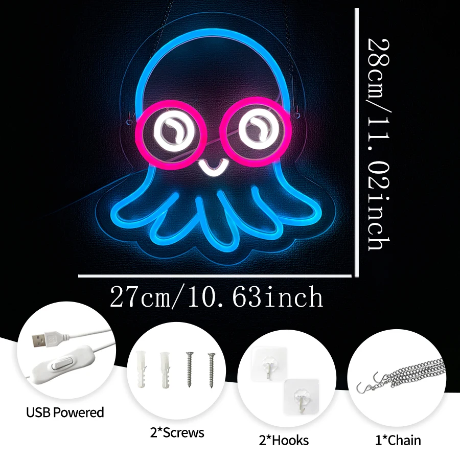 Takoyaki Neon Sign for Wall Decor,LED Open Neon Light for Japanese Street Food Shop,Kitchen,Restaurant,Sushi Bar Decoration view 4