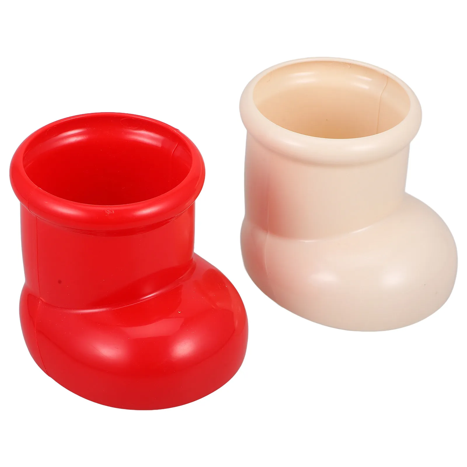 2Pcs Adorable Boot Style Brush Storage Cup Cute Pen Pencil Holder for Students Teachers Office Home Desk Organization view 2