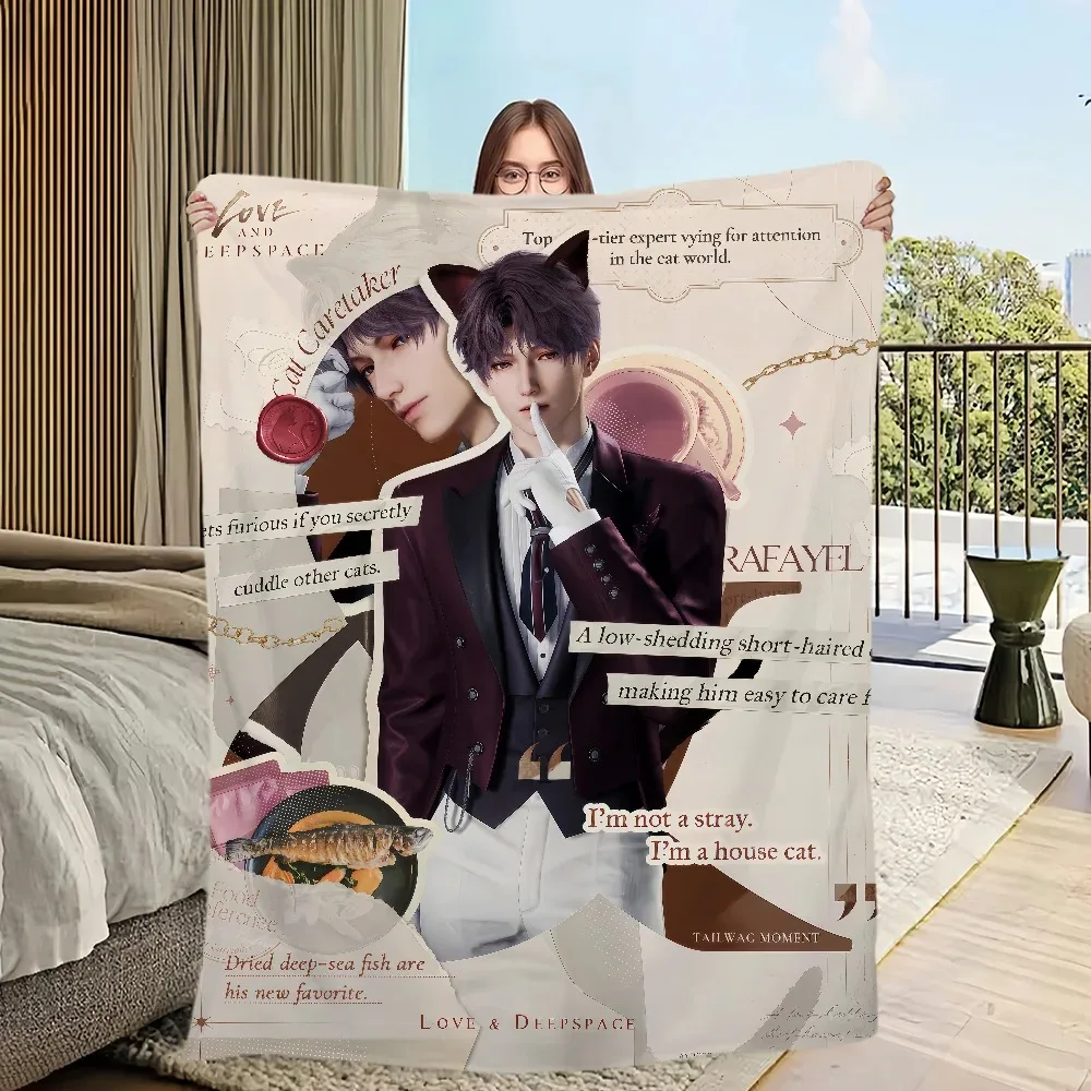 لعبة الحب والمساحة العميقة بطانية الفانيلا الناعمة مريحة لتزيين المنزل غطاء السرير دفء الشتاء بطانية أريكة ناعمة