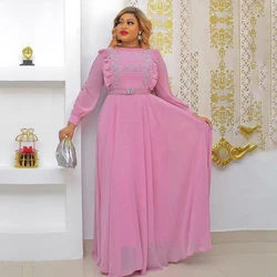 MD African Women Plus Size Boubou Evening Dresses Long Luxury 2023 Summer Chiffon Robe Wedding Party Bridesmaid Dress Vestidos