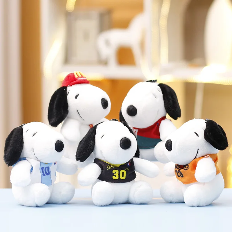 

Snoopy Plush Keychain Kawayii Sports Shirt Snoopy Plush Doll Ins Korean Cartoon Backpack Pendant Anime Friend Birthday Gift