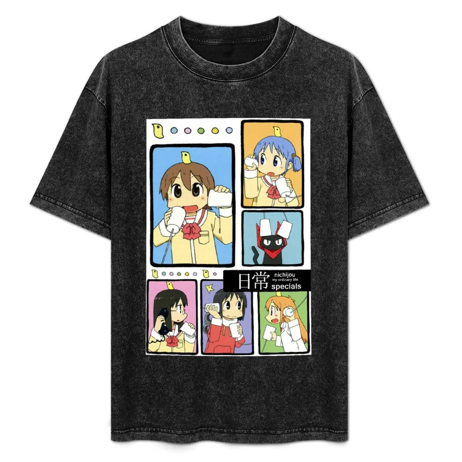 

Nichijou - poster T-Shirt Casual Trendy Streetwear Tee Shirt
