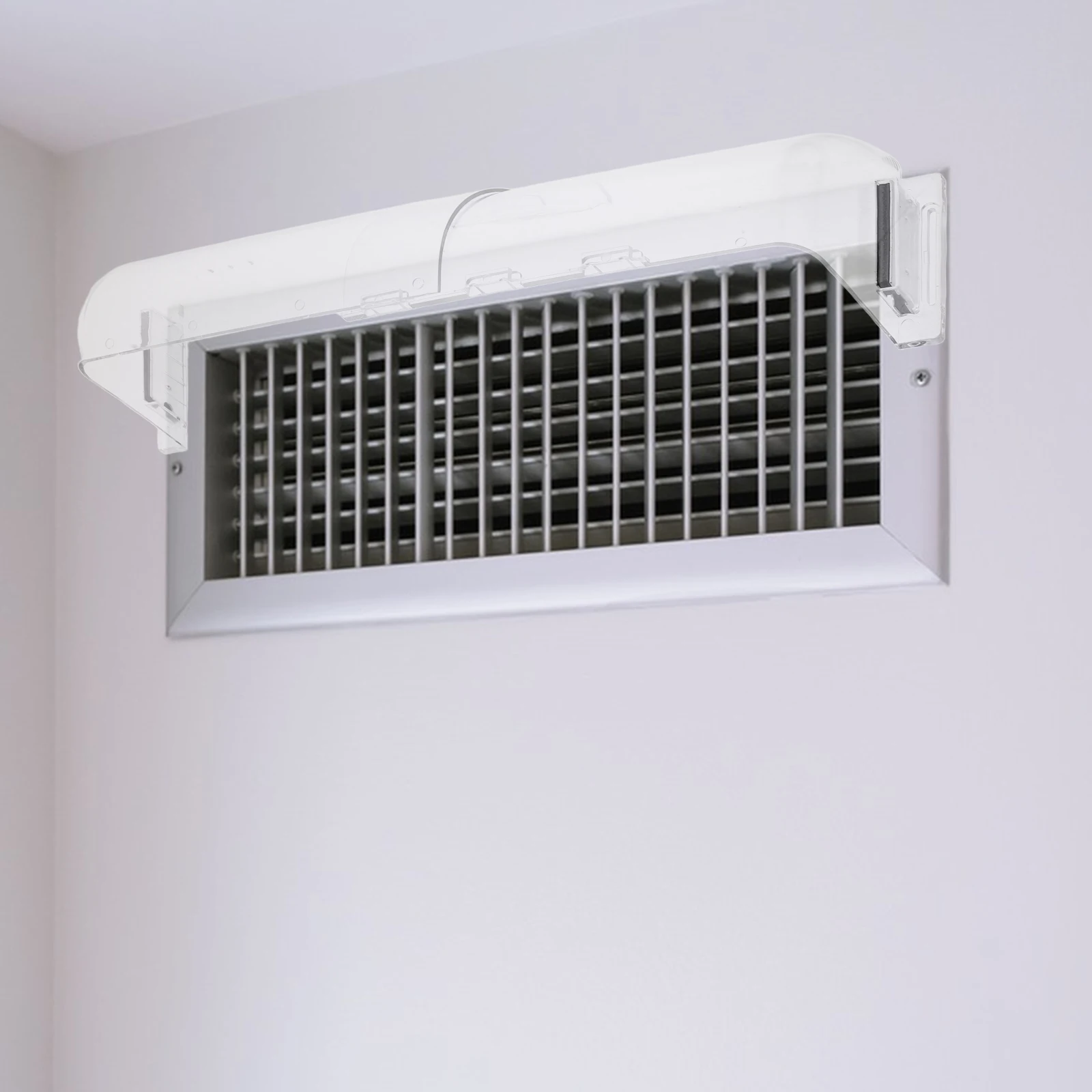 

Adjustable Air Conditioning Deflector Transparent Wind Baffle Ac Vent Windshield Home Use Magnetic Design Easy Install Direct