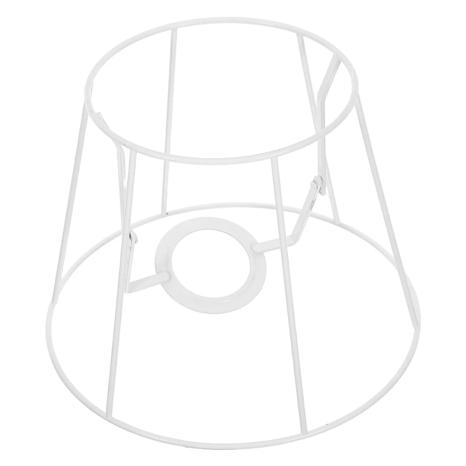 Wire Lampshade Rings Metal Drum Frame Holder Round Iron Lampshade Cage DIY Table Floor Pendant Lamp Accessories