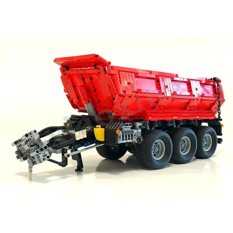 New MOC-8830 Tractor Truck Hanger Suitable for 42054 Block Assembly Toy Model Self dumping Trailer Birthday Christmas Toy Gifts