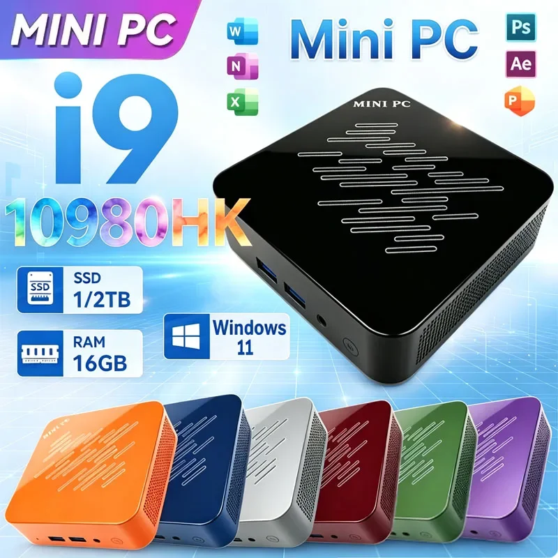 新型-core-i9-10980hk-ミニpc-インテル-16gb-ram-1tb-2tb-ssd-wifi6-ポータブルゲーミングコンピューター-オフィスデスクトップ-コンパクトサイズ-高性能