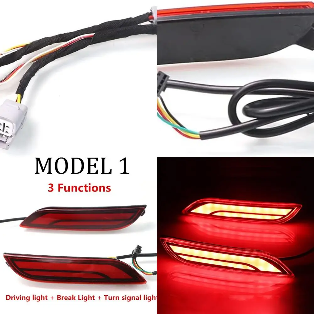 

2018-2022 Toyota Camry LED Rear Bumper Reflectors with Brake, Tail, Turn Signal & Fog Lights Assembly Kit