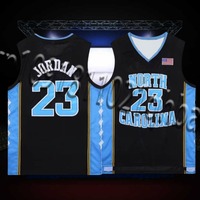 Basketball Uniform,North Carolina Jersey,American Retro Student Training Vest No.23 competition Uniform Men's and Women's Vests