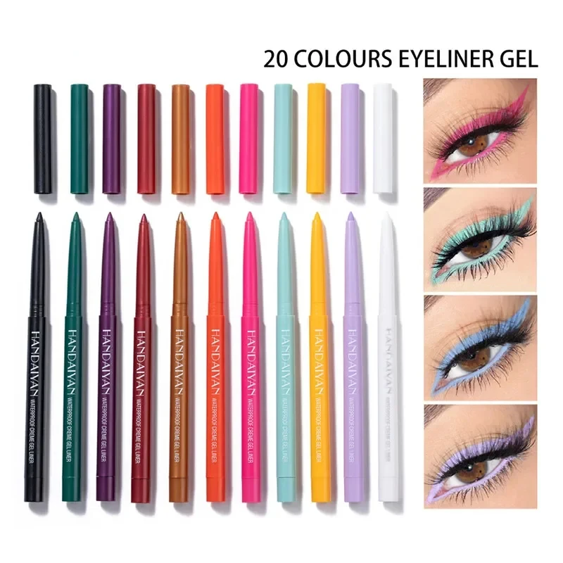 Waterproof Pearlescent Matte Eyeliner Not Easy Pen Rotatable Eyeliner Long Lasting Eye Makeup Tools Korean Makeup Products