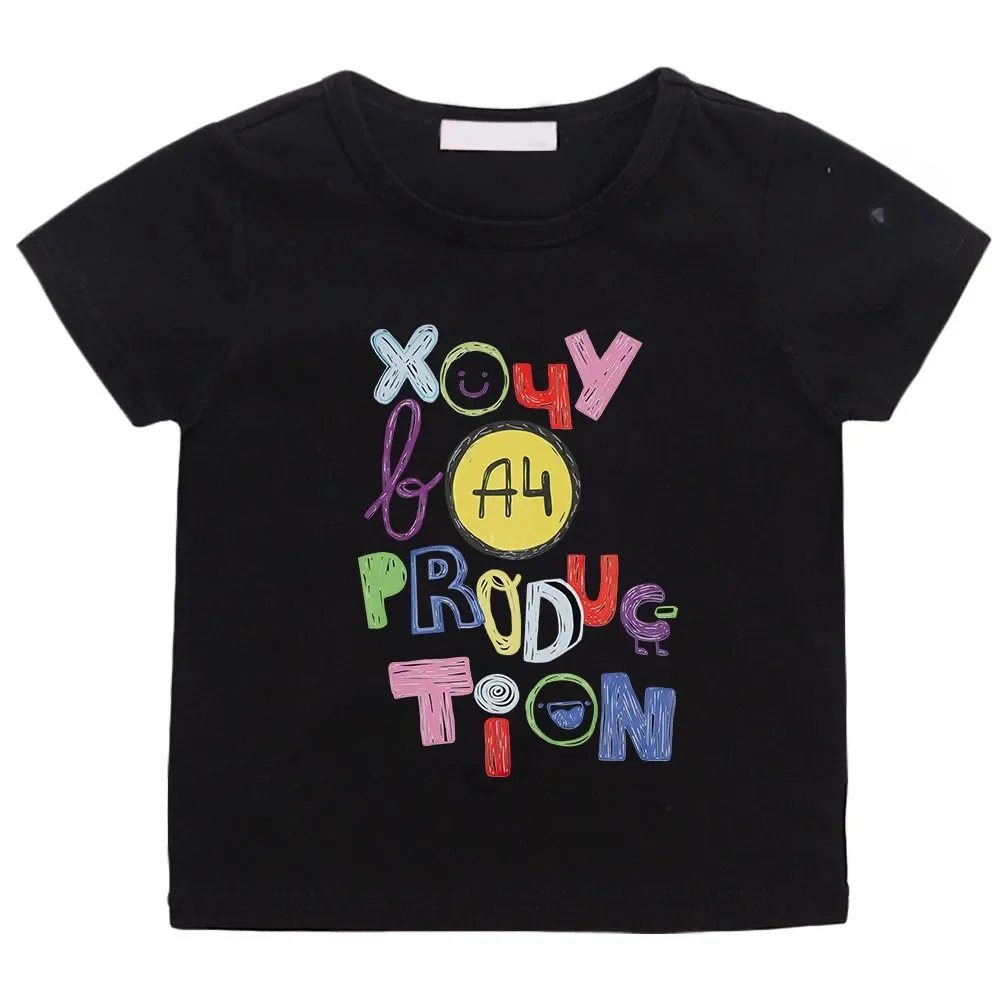 100% Cotton Мерч А 4 Graphic Printed T-Shirt Kids Top Boys & Girls Casual A 4 Quality Fashion Kids Outdoor Streetwear