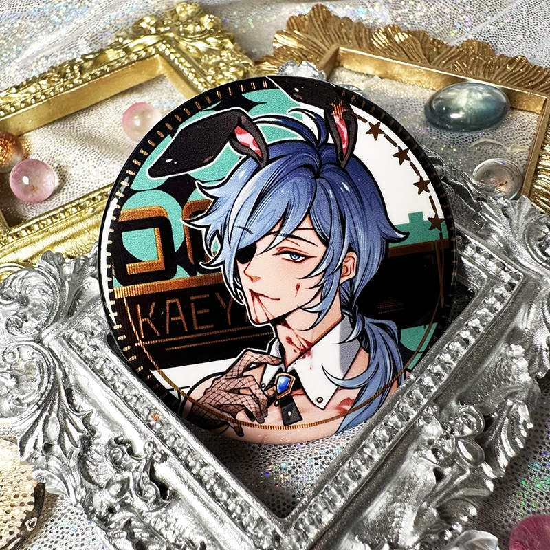 Game Genshin Impact Kunikuzushi Arataki Itto Tighnari Rabbit Boy Series Badge Pins Brooch Cosplay Souvenir Collection Gift