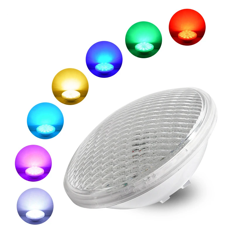 Par56 Plastic Pool Light Colorful RGB with Remote Control Embedded 18w25w45w LED Pool Light Diving Light for Swimming Pool