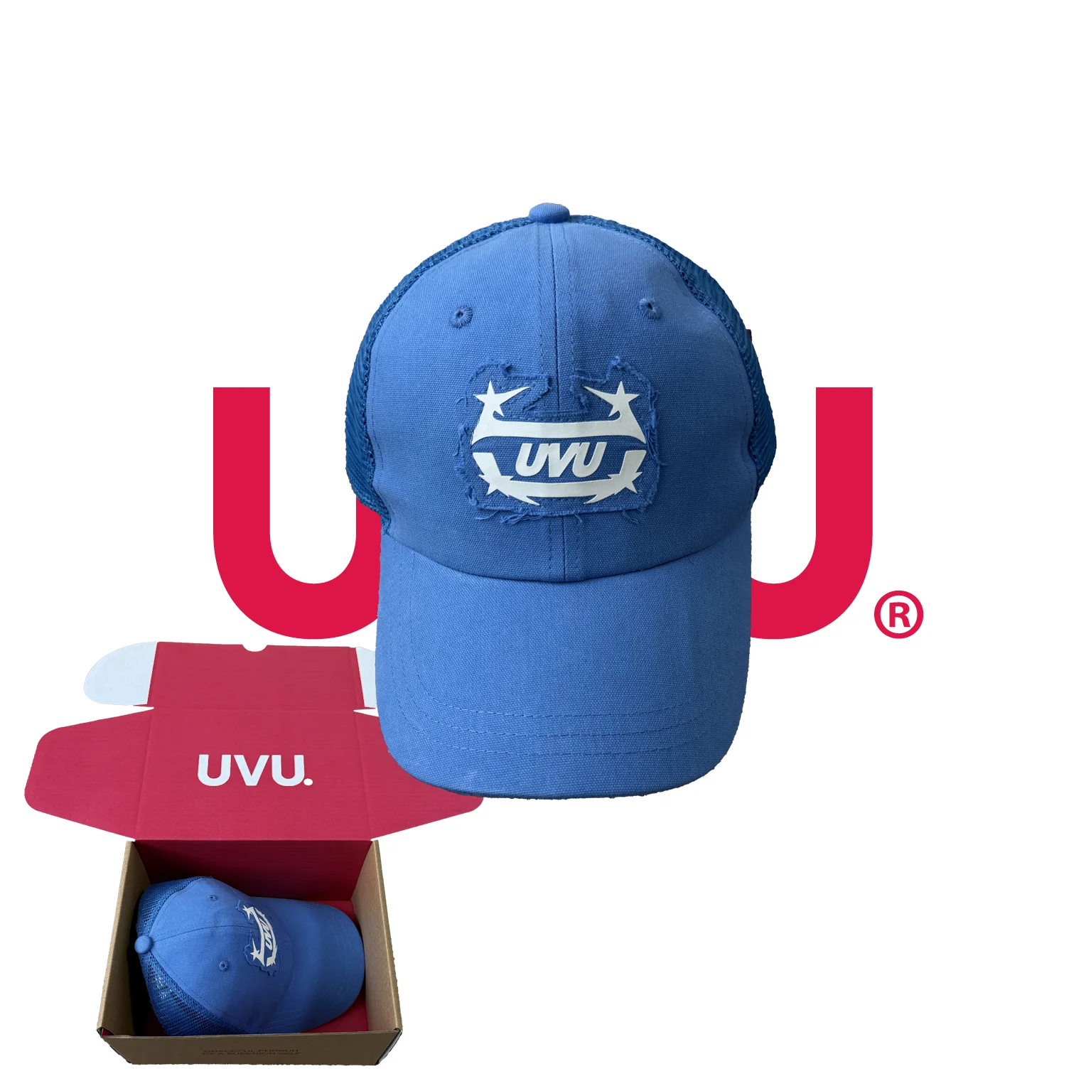 UVU Truck Hat Flat Brim Baseball Cap Streetwear Hip Hop Unisex