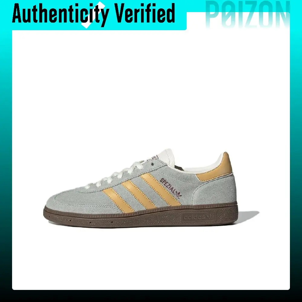 Adidas Originals HANDBALL SPEZIAL Abrasion Resistant Low top Skateboard Shoes Unisex Gray HQ5131