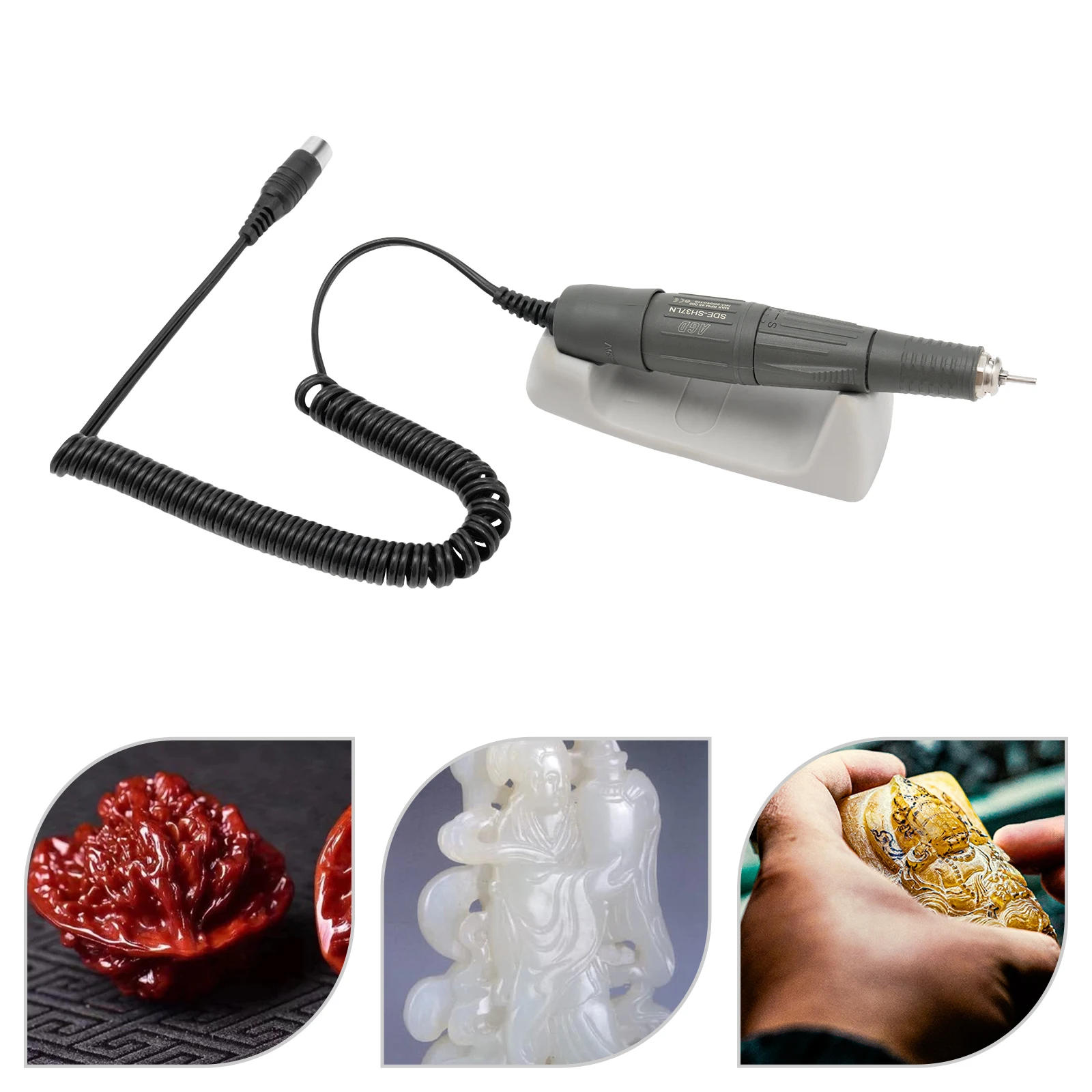 Rotary Handpiece Engraver 45000 RPM Precision Carving Pen, High-Speed Rotary Tool for Jewelry, Nail Art, Wood DIY Crafts